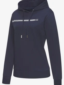 Sweat à capuche avec imprimé rayé