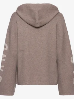 Sweat à capuche en tricot doux et élastique