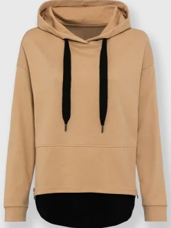 Sweatshirt à capuche aspect 2 en 1 tendance