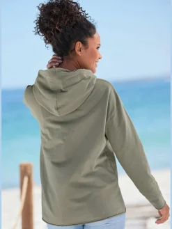 Sweatshirt à capuche logo imprimé devant