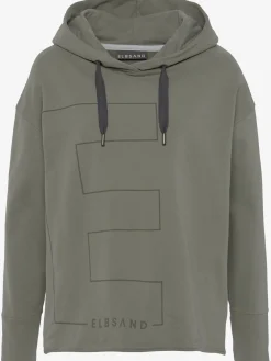 Sweatshirt à capuche logo imprimé devant