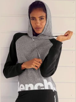 Sweatshirt à capuche pull à capuche avec logo imprimé style haut court