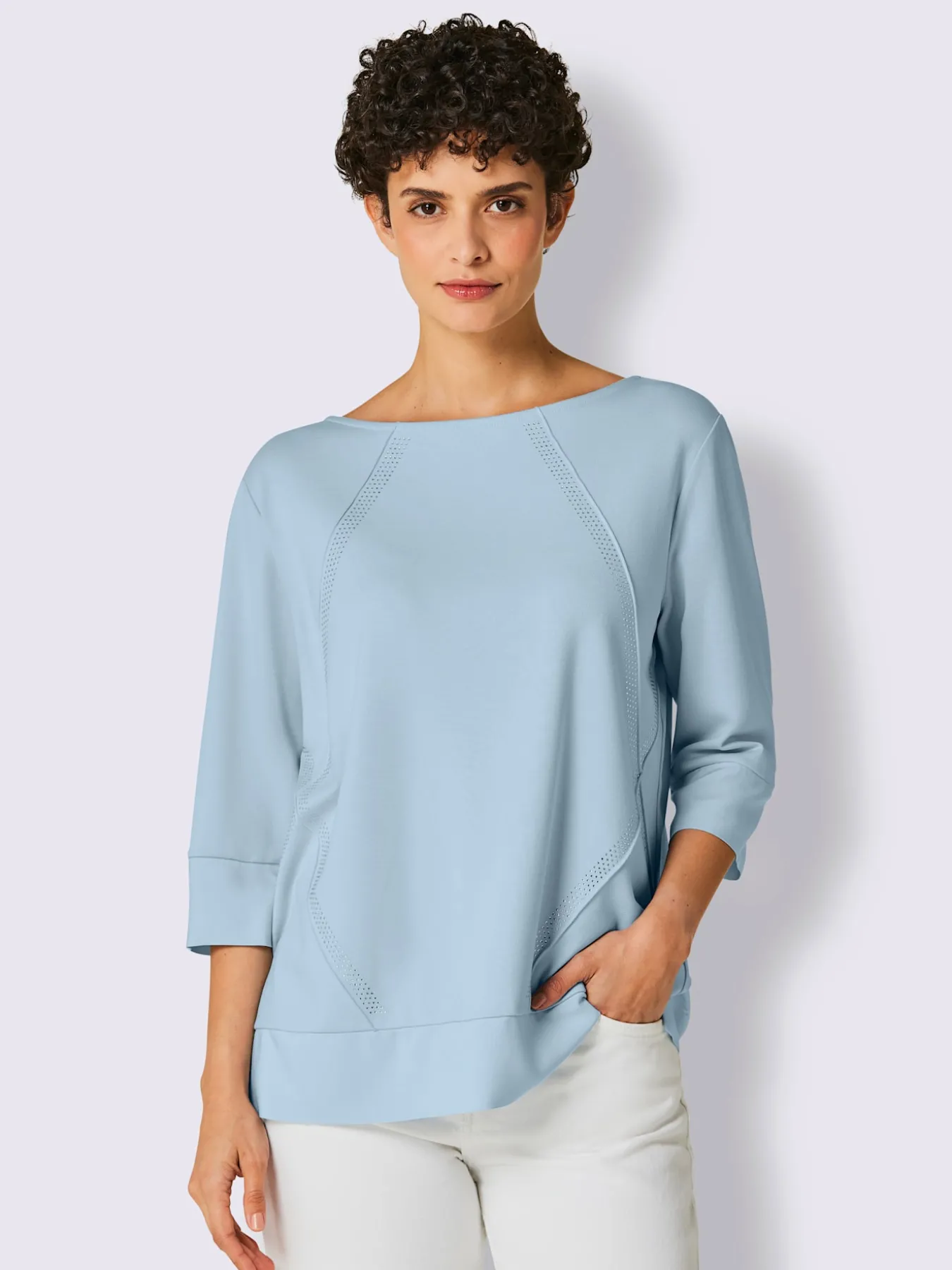Sweatshirt brillance soyeuse et mate