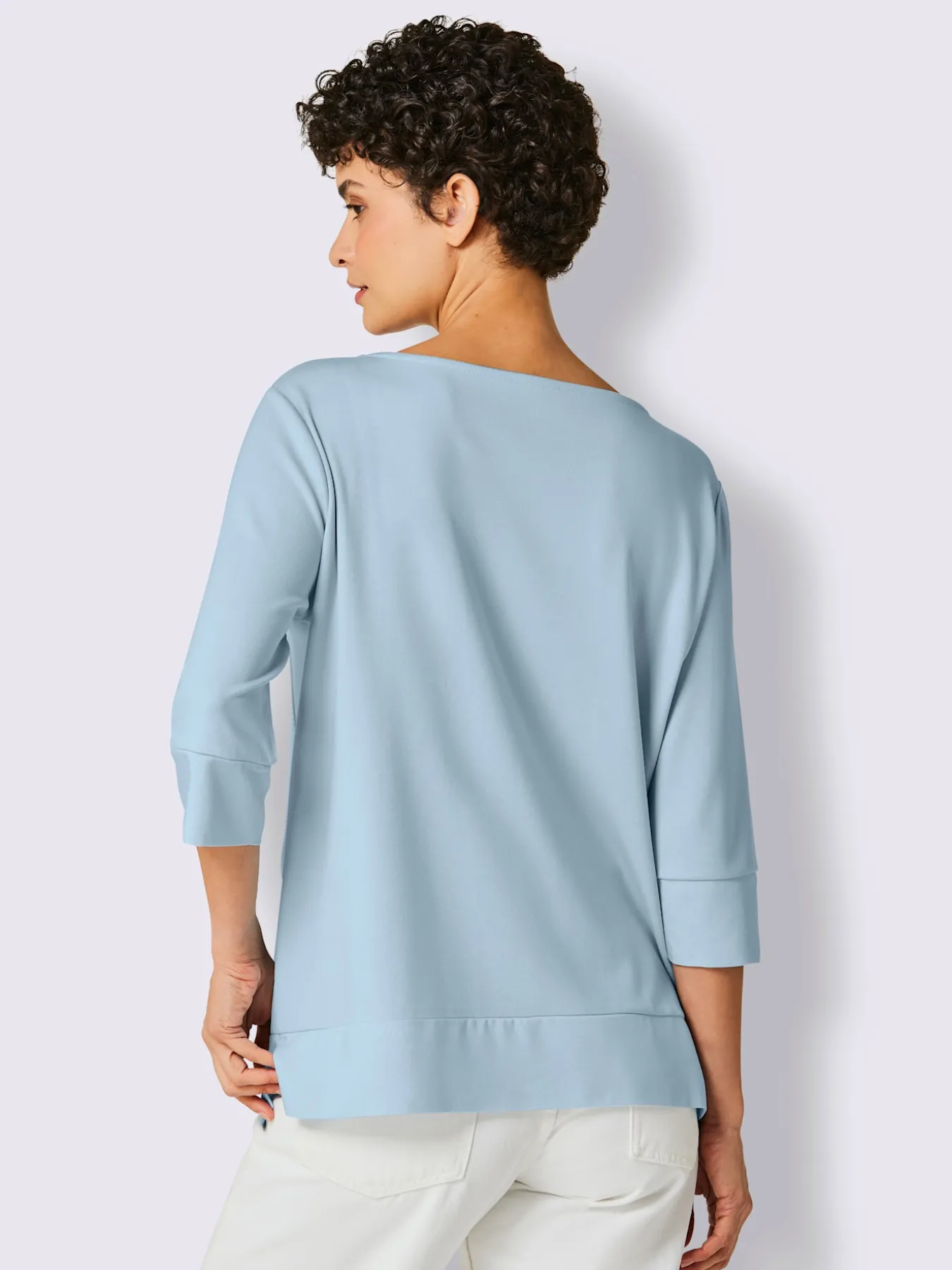 Sweatshirt brillance soyeuse et mate