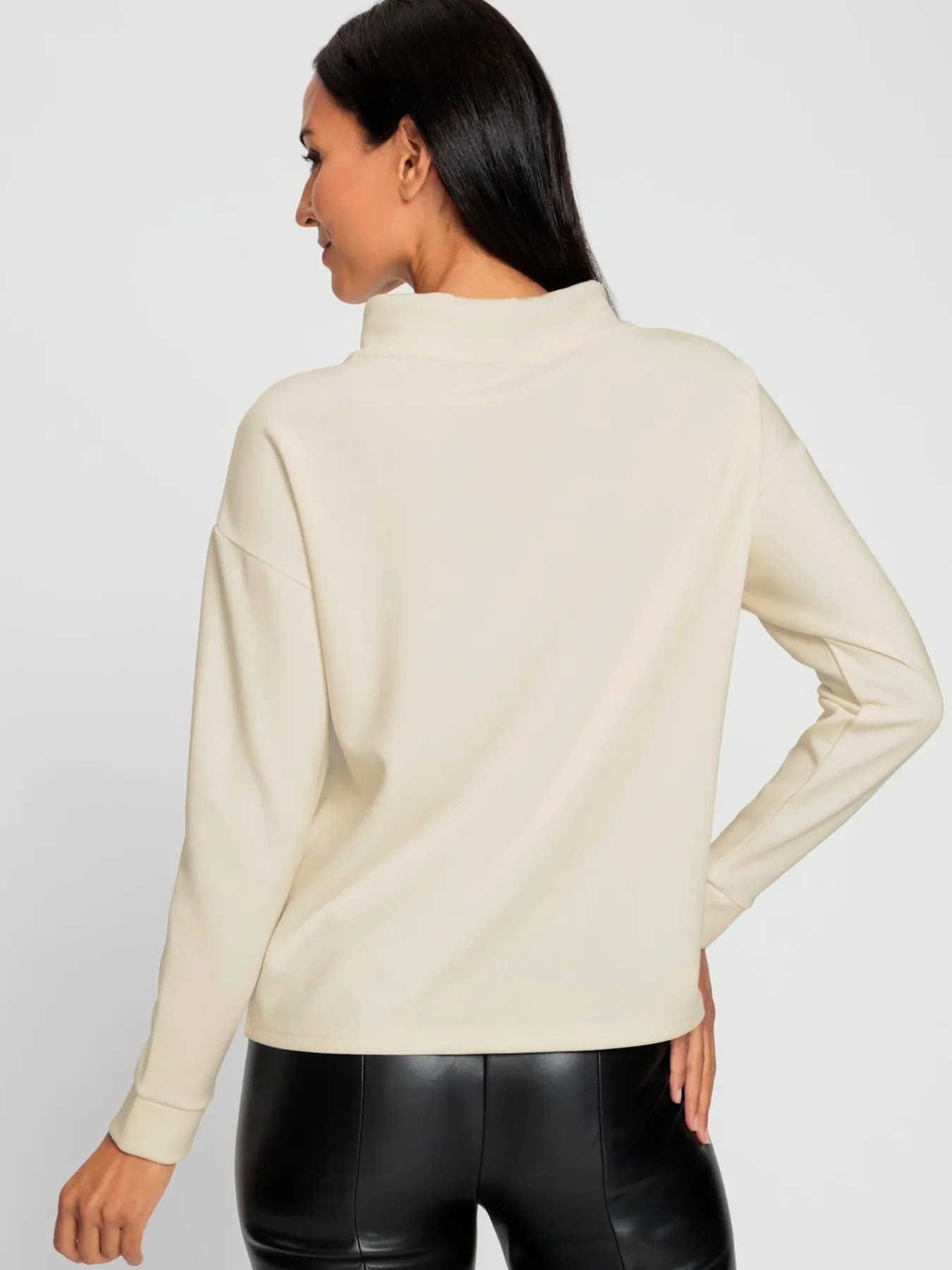 Sweatshirt inscription en polaire douce