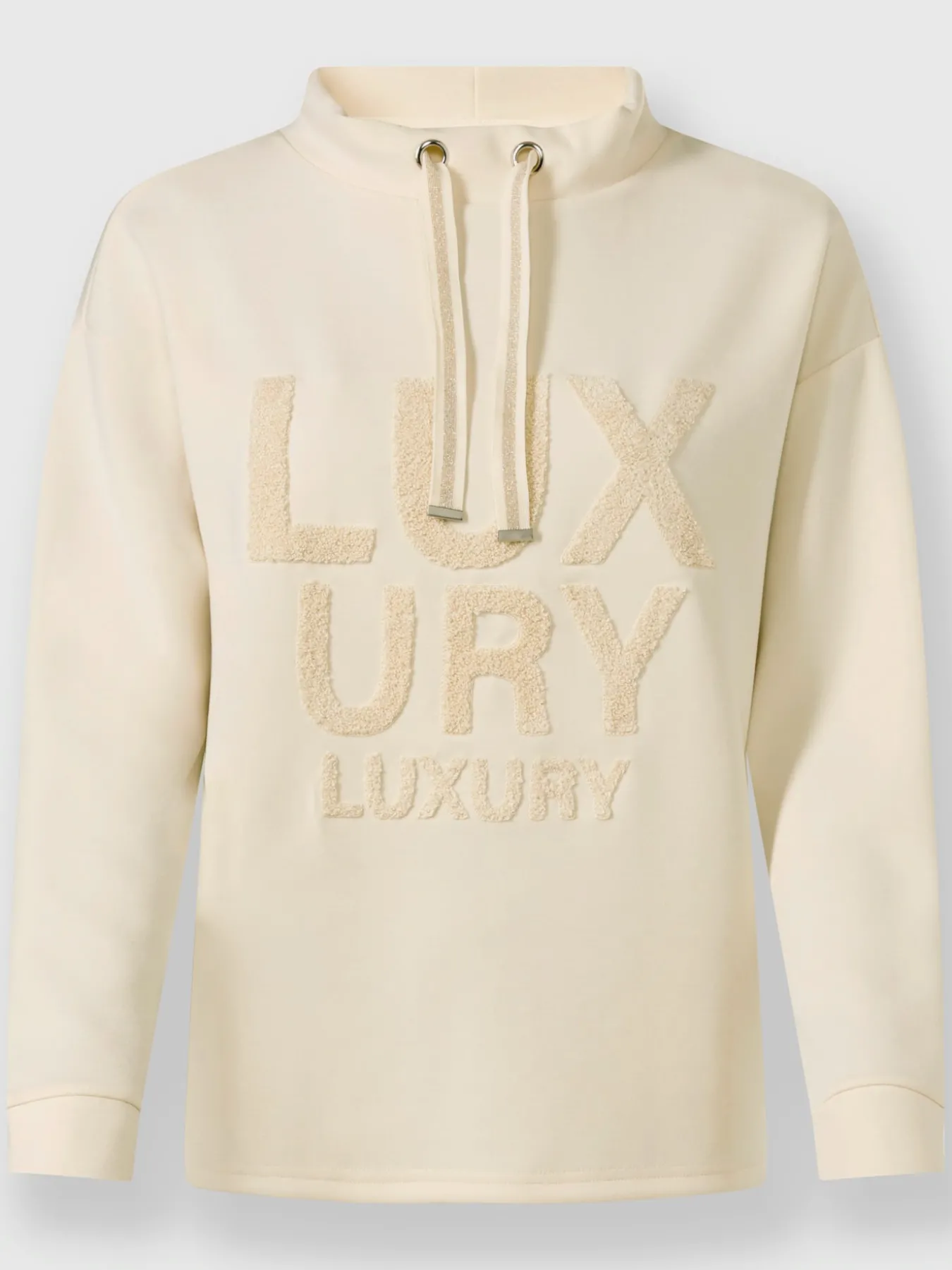 Sweatshirt inscription en polaire douce