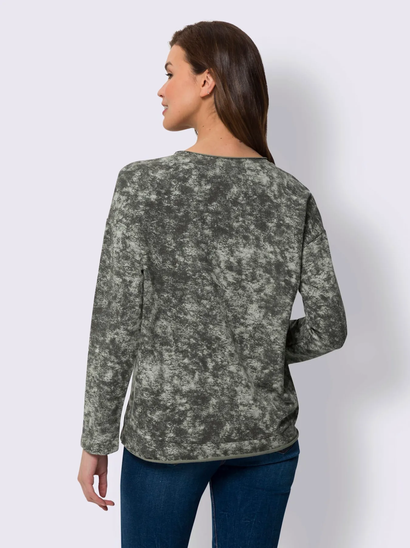 Sweatshirt joli aspect batik