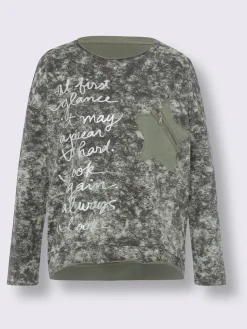 Sweatshirt joli aspect batik