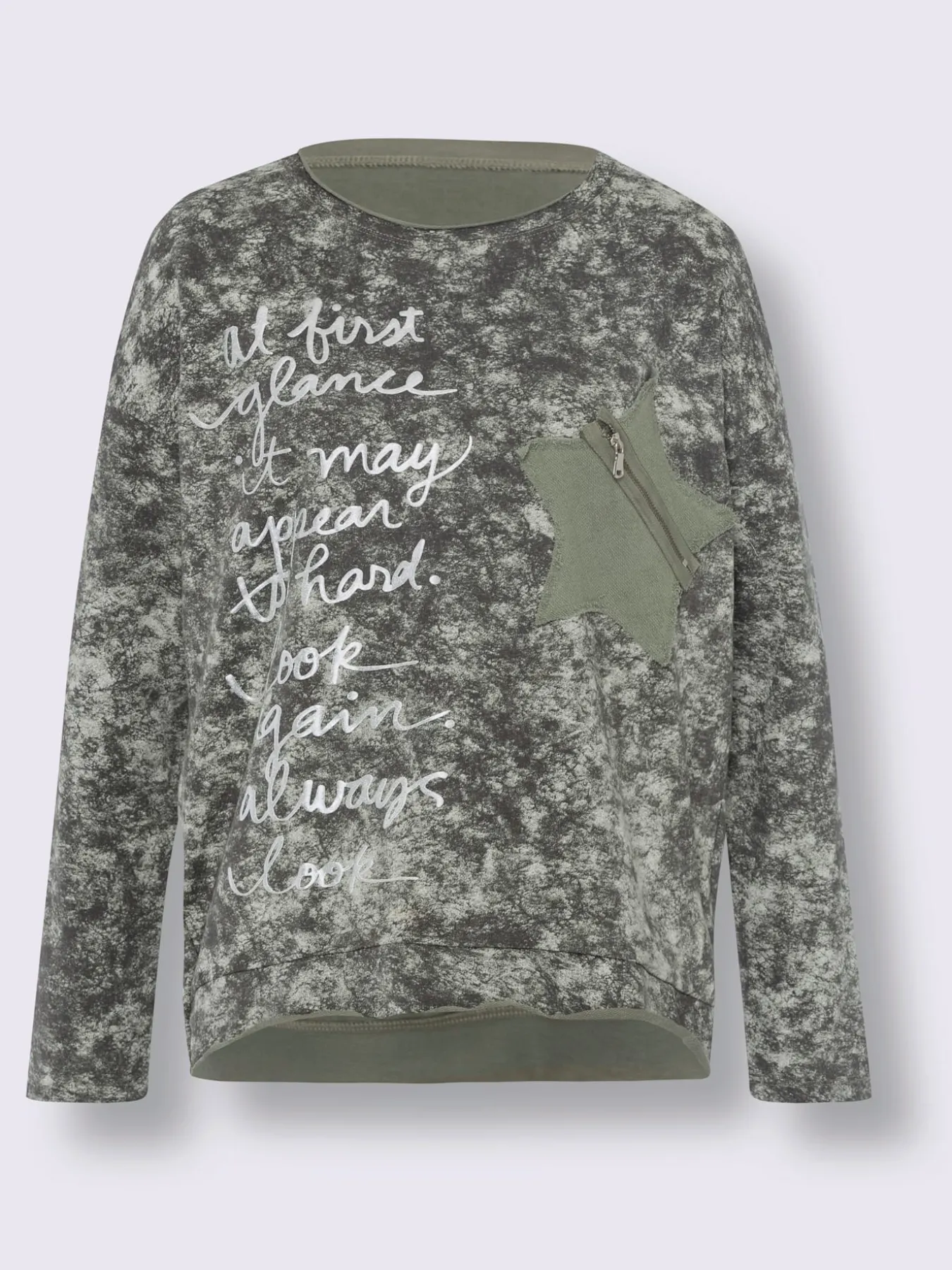 Sweatshirt joli aspect batik