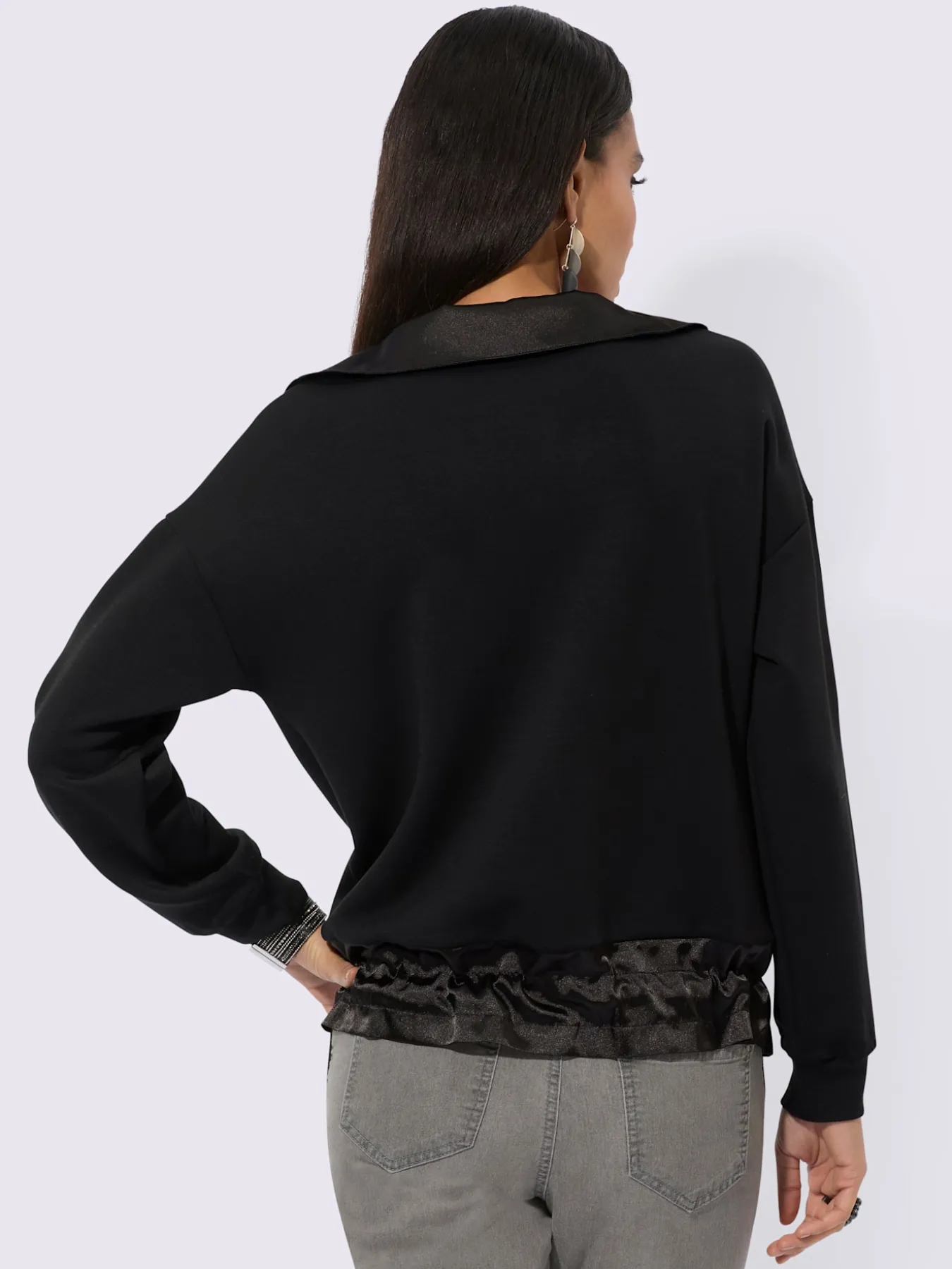 Sweatshirt mélange de modal doux
