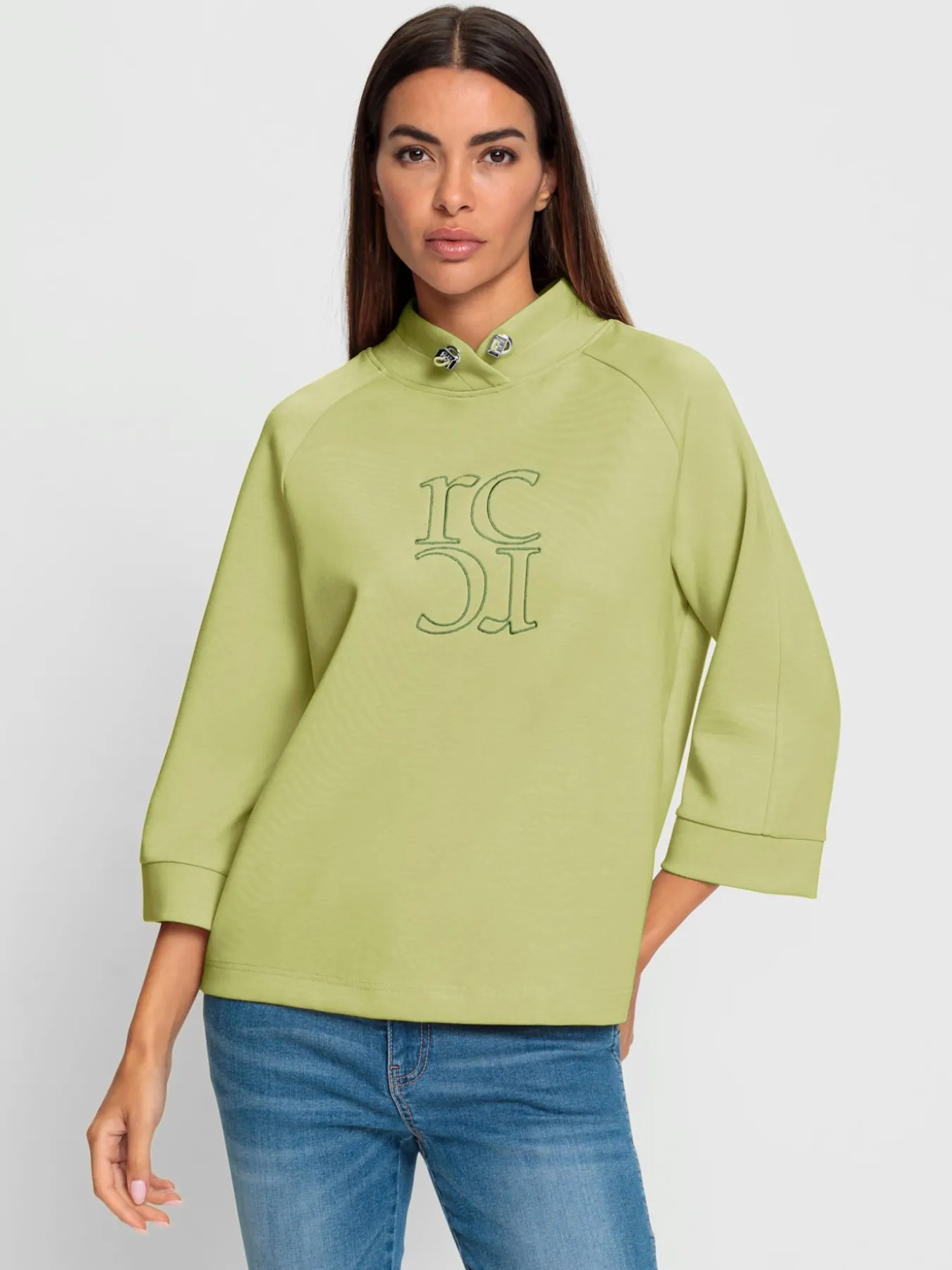Sweatshirt motif de broderie haute qualité