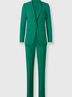 Tailleur pantalon coupe droite