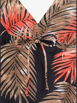 Tankini à armatures imprimé feuilles