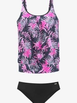 Tankini ample « imprimé, effet de couleur différent pour chaque pièce »