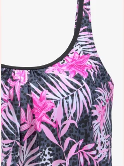 Tankini ample « imprimé, effet de couleur différent pour chaque pièce »
