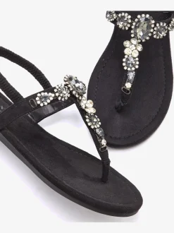 Tongs pierres fantaisie tendance