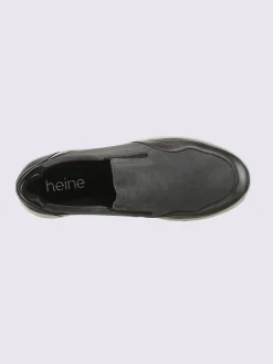 Trotteurs mélange de cuir velours et de cuir lisse