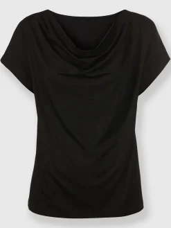 T-shirt à col bénitier viscose douce et fluide
