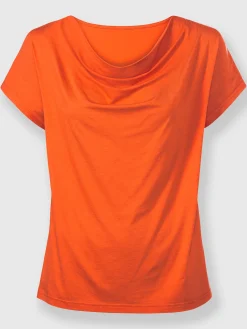 T-shirt à col bénitier viscose douce et fluide