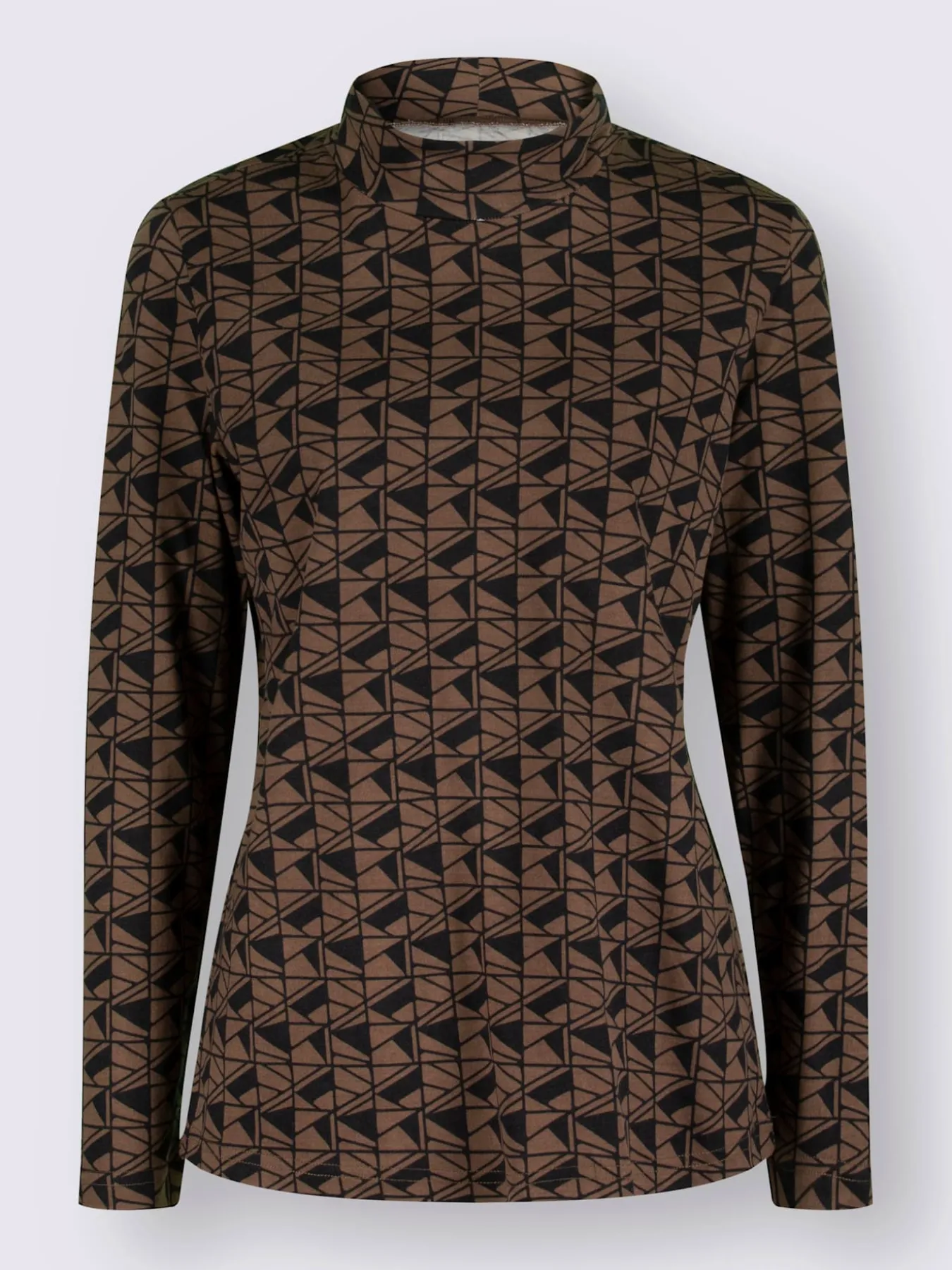 T-shirt à col montant 50% coton