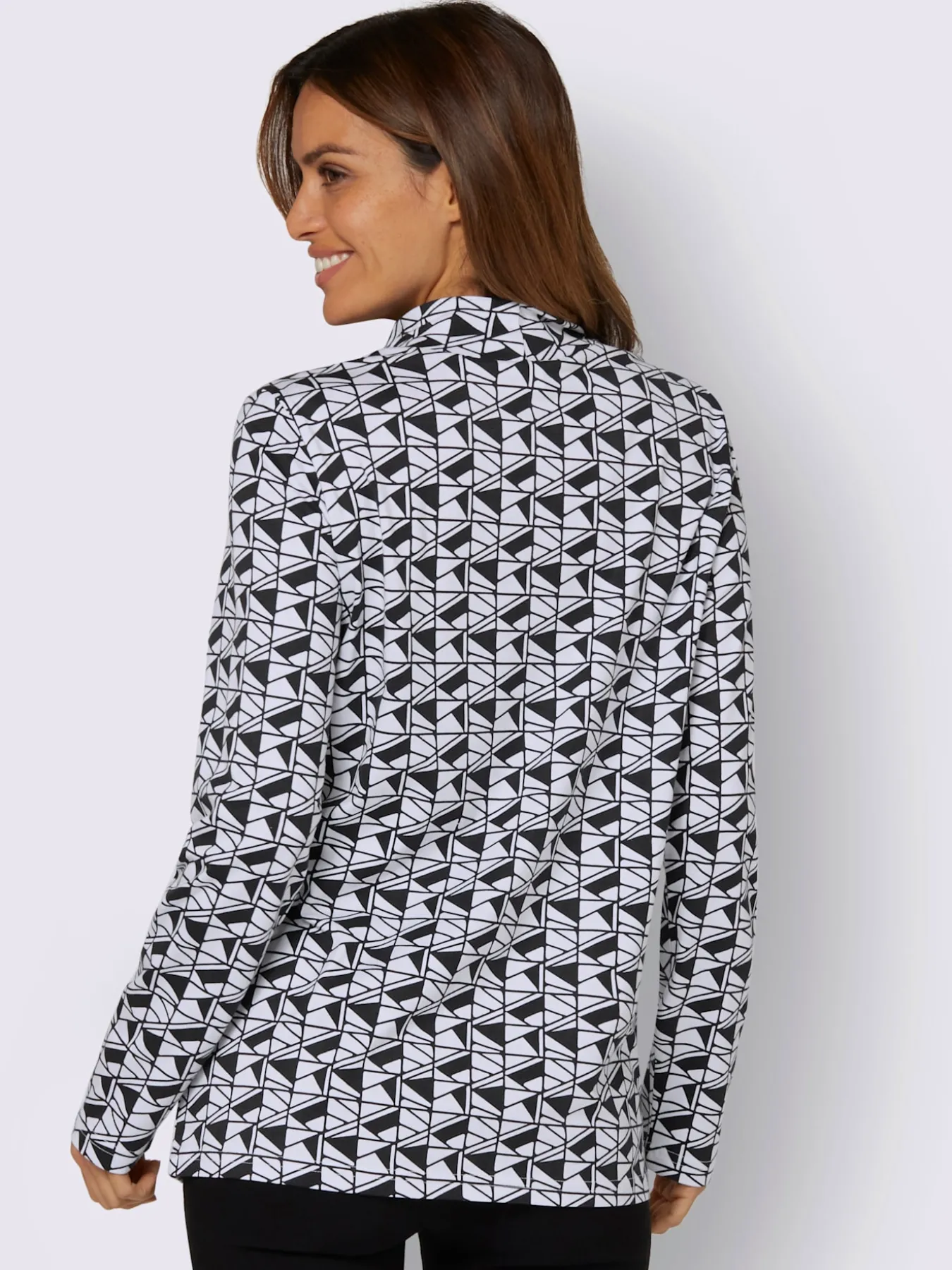 T-shirt à col montant 50% coton