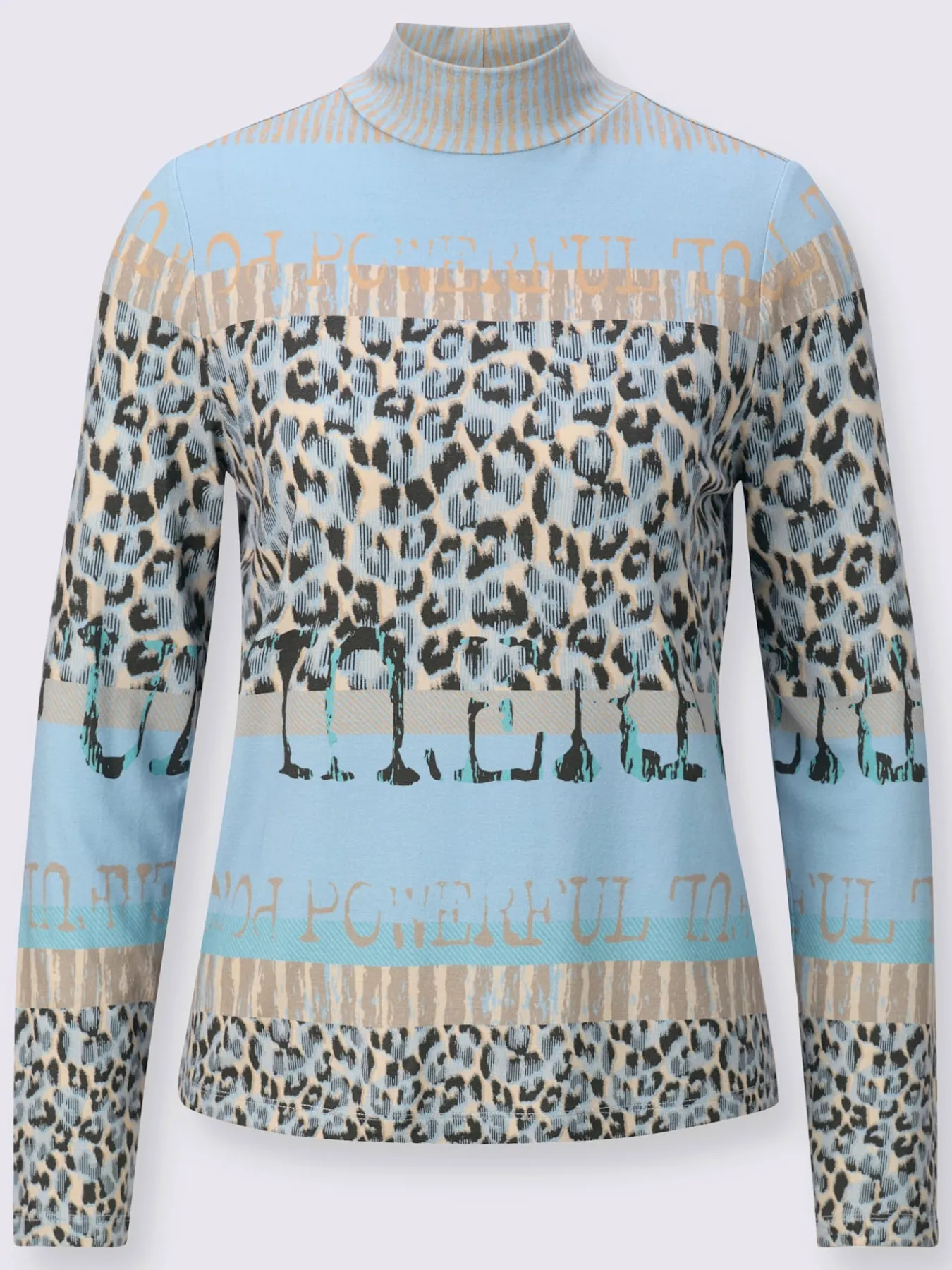 T-shirt à col montant 95% coton