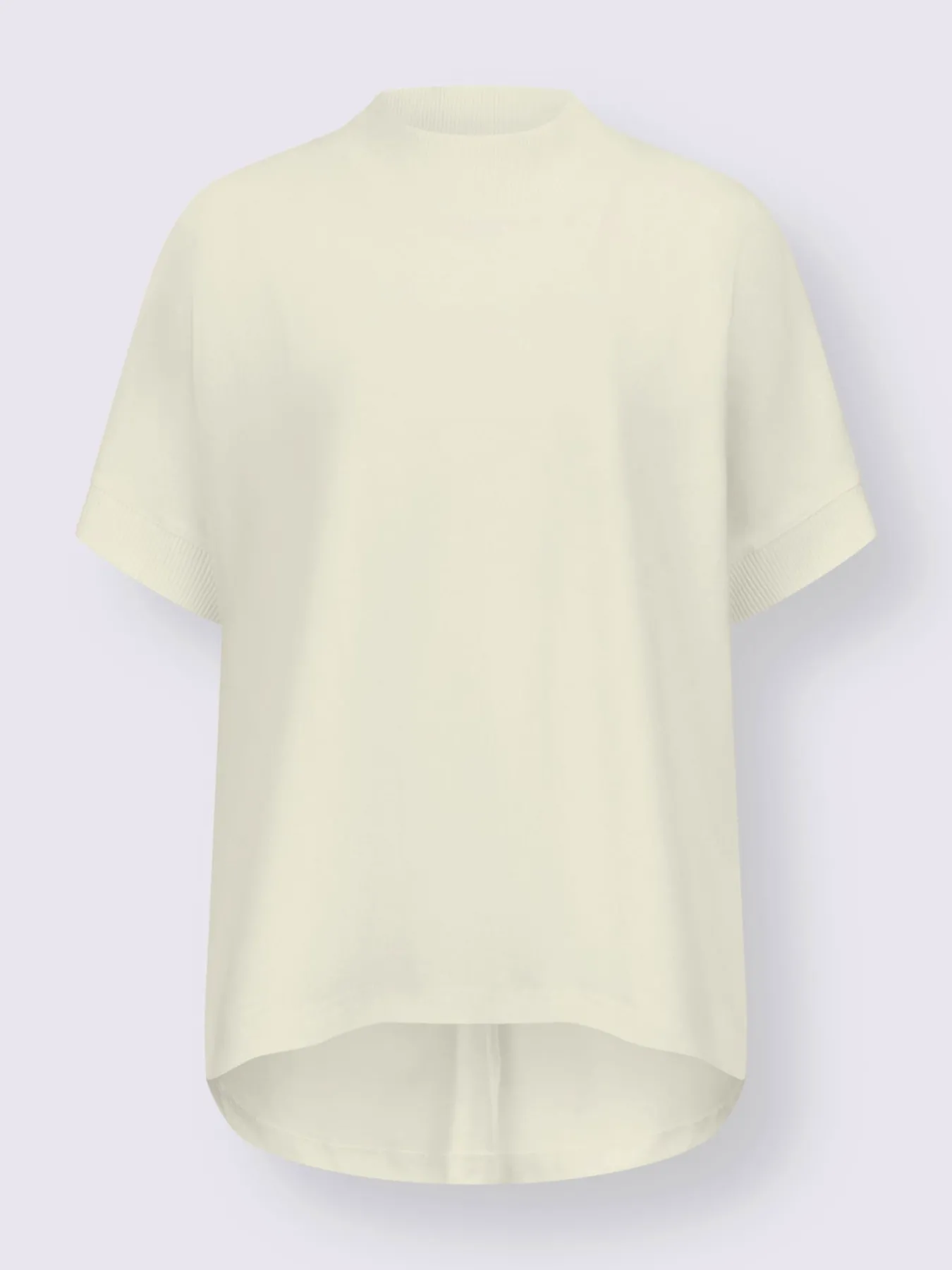 T-shirt à col montant qualité coton doux sur la peau