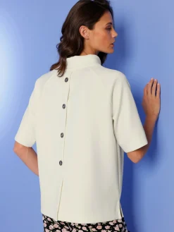 T-shirt à col montant ultra-doux avec modal