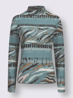 T-shirt à col montant viscose