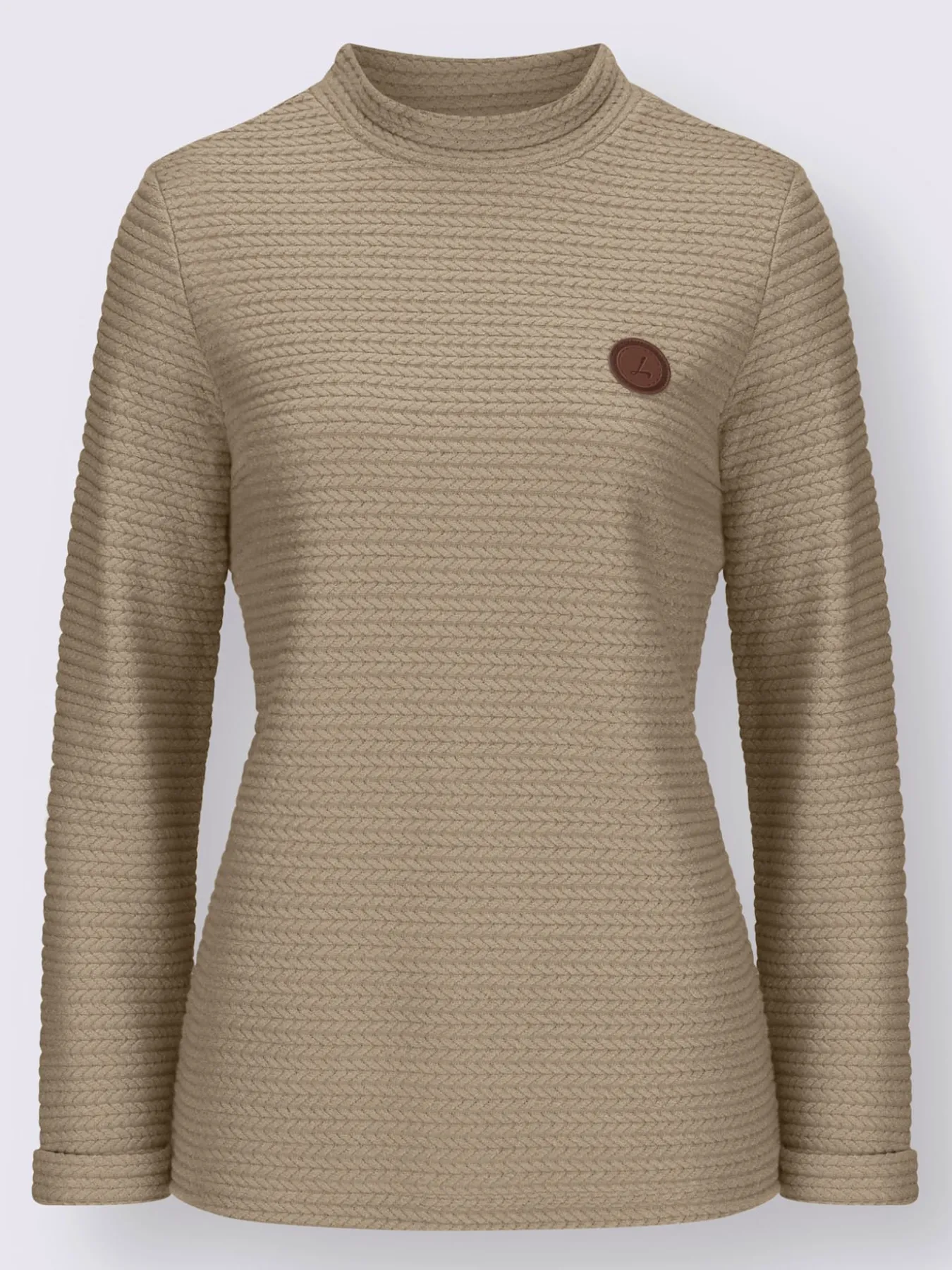 T-shirt à col roulé 53% viscose