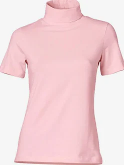 T-shirt à col roulé basique facile à associer avec joli col roulé