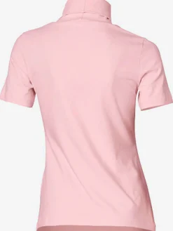 T-shirt à col roulé basique facile à associer avec joli col roulé