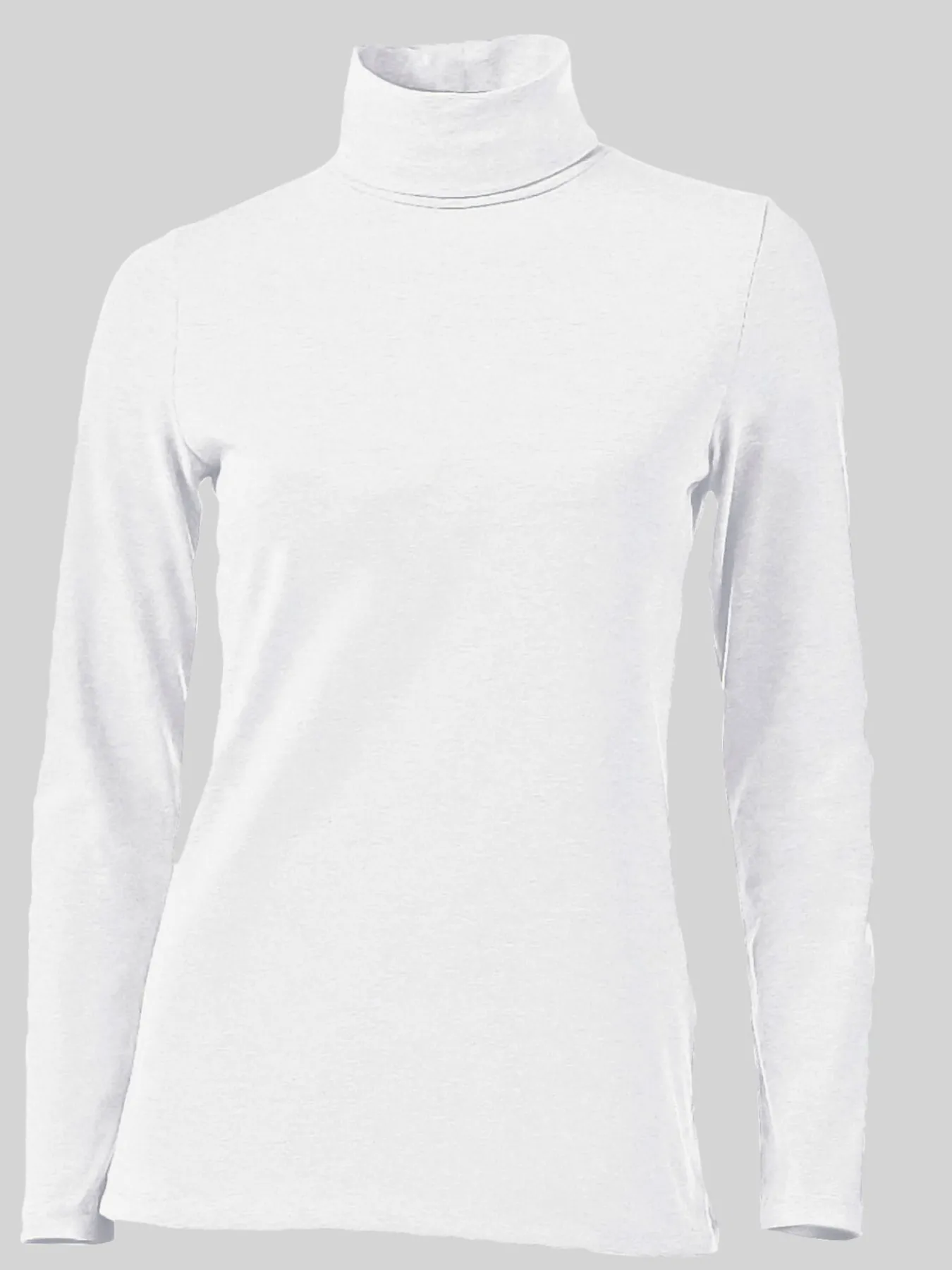 T-shirt à col roulé basique incontournable avec col roulé