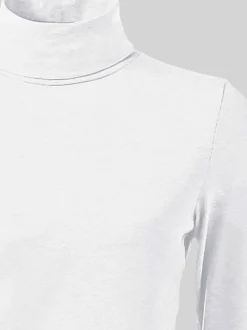 T-shirt à col roulé basique incontournable avec col roulé