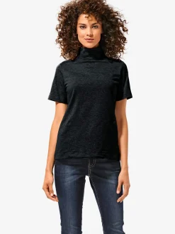 T-shirt à col roulé basique facile à associer avec joli col roulé