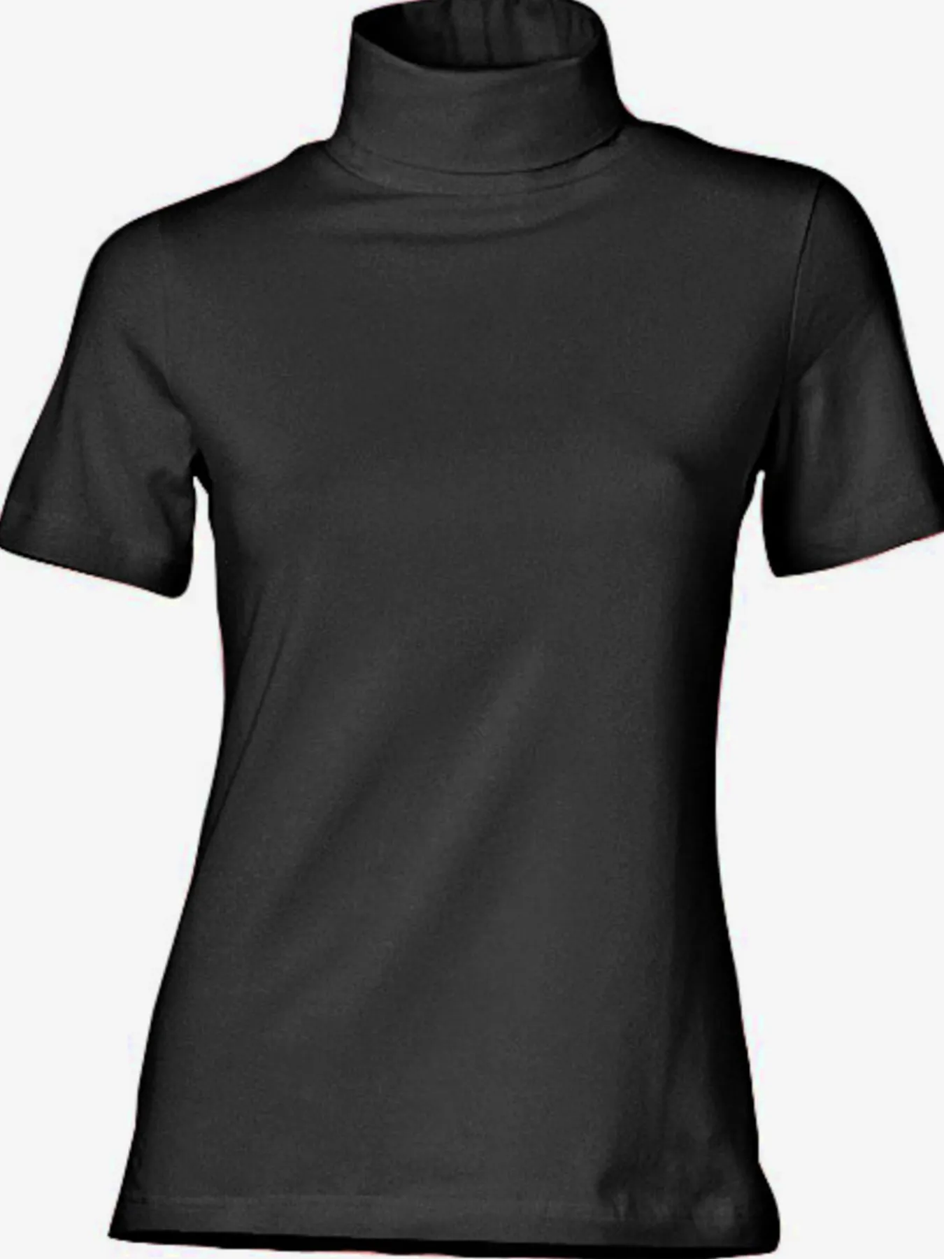 T-shirt à col roulé basique facile à associer avec joli col roulé
