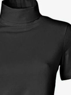 T-shirt à col roulé basique facile à associer avec joli col roulé