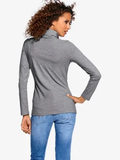 T-shirt à col roulé basique incontournable avec col roulé