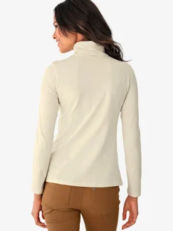 T-shirt à col roulé basique incontournable avec col roulé