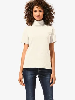 T-shirt à col roulé basique facile à associer avec joli col roulé