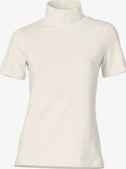 T-shirt à col roulé basique facile à associer avec joli col roulé