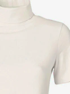 T-shirt à col roulé basique facile à associer avec joli col roulé