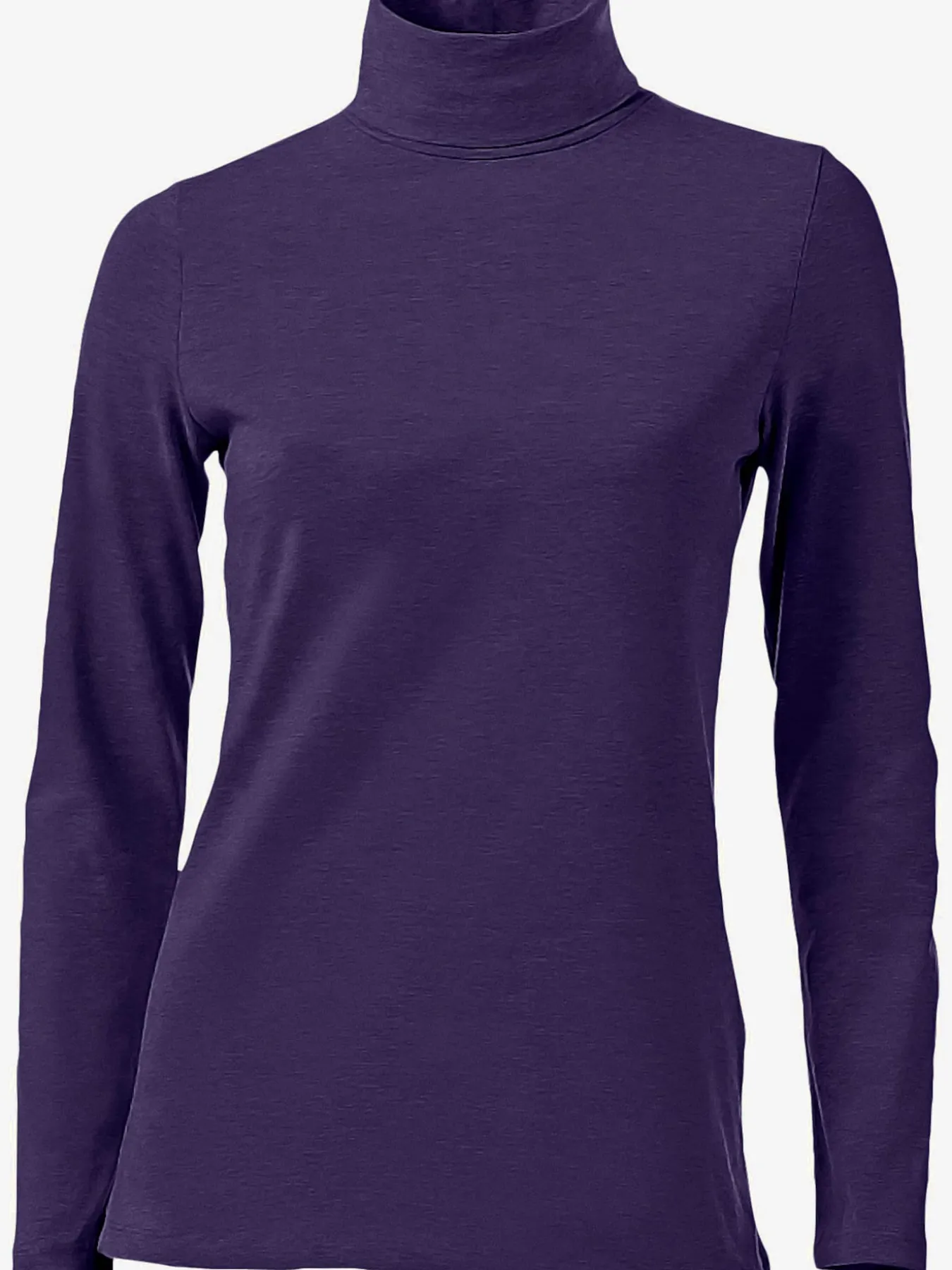 T-shirt à col roulé basique incontournable avec col roulé