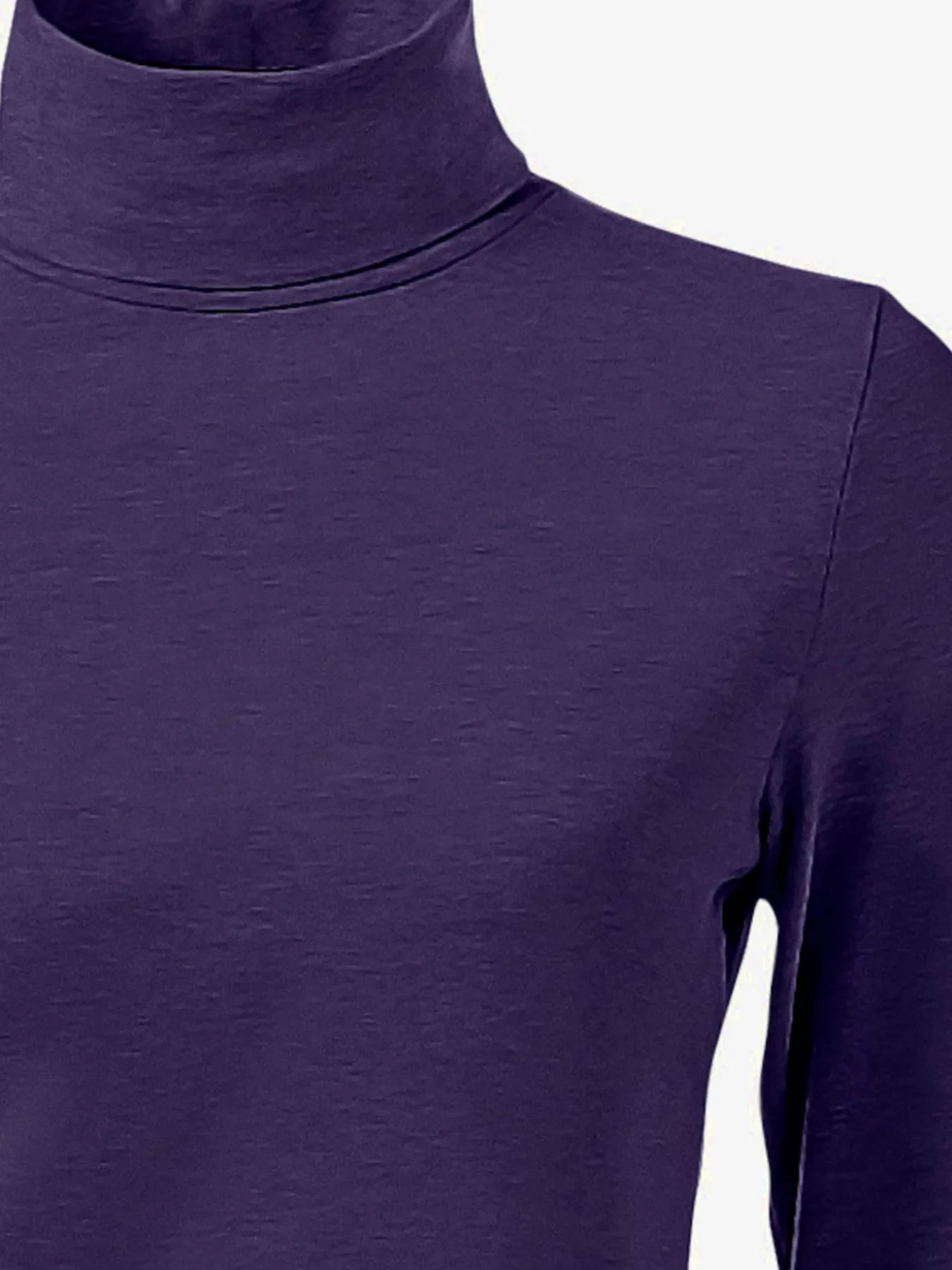 T-shirt à col roulé basique incontournable avec col roulé