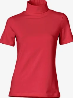 T-shirt à col roulé basique facile à associer avec joli col roulé