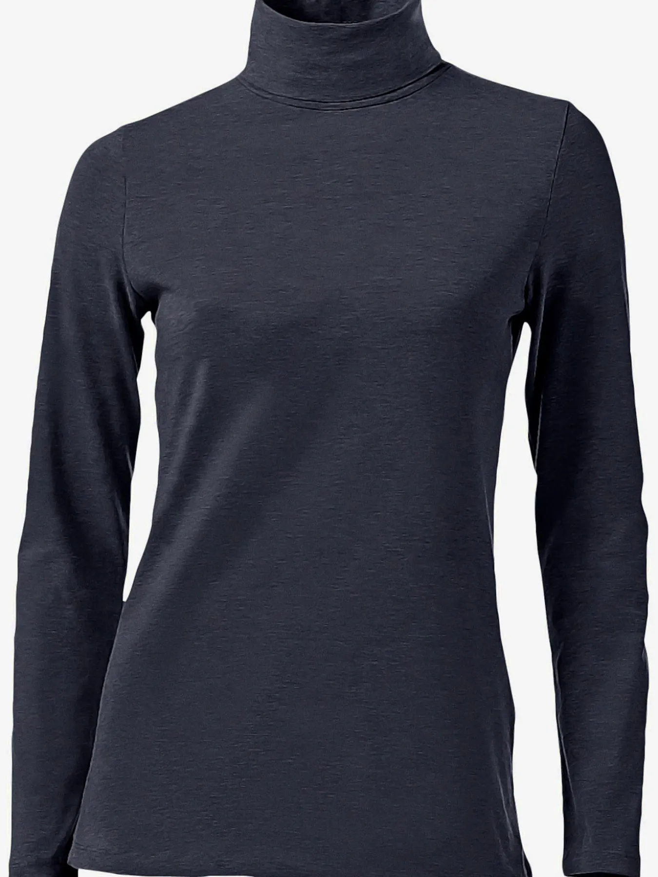 T-shirt à col roulé basique incontournable avec col roulé