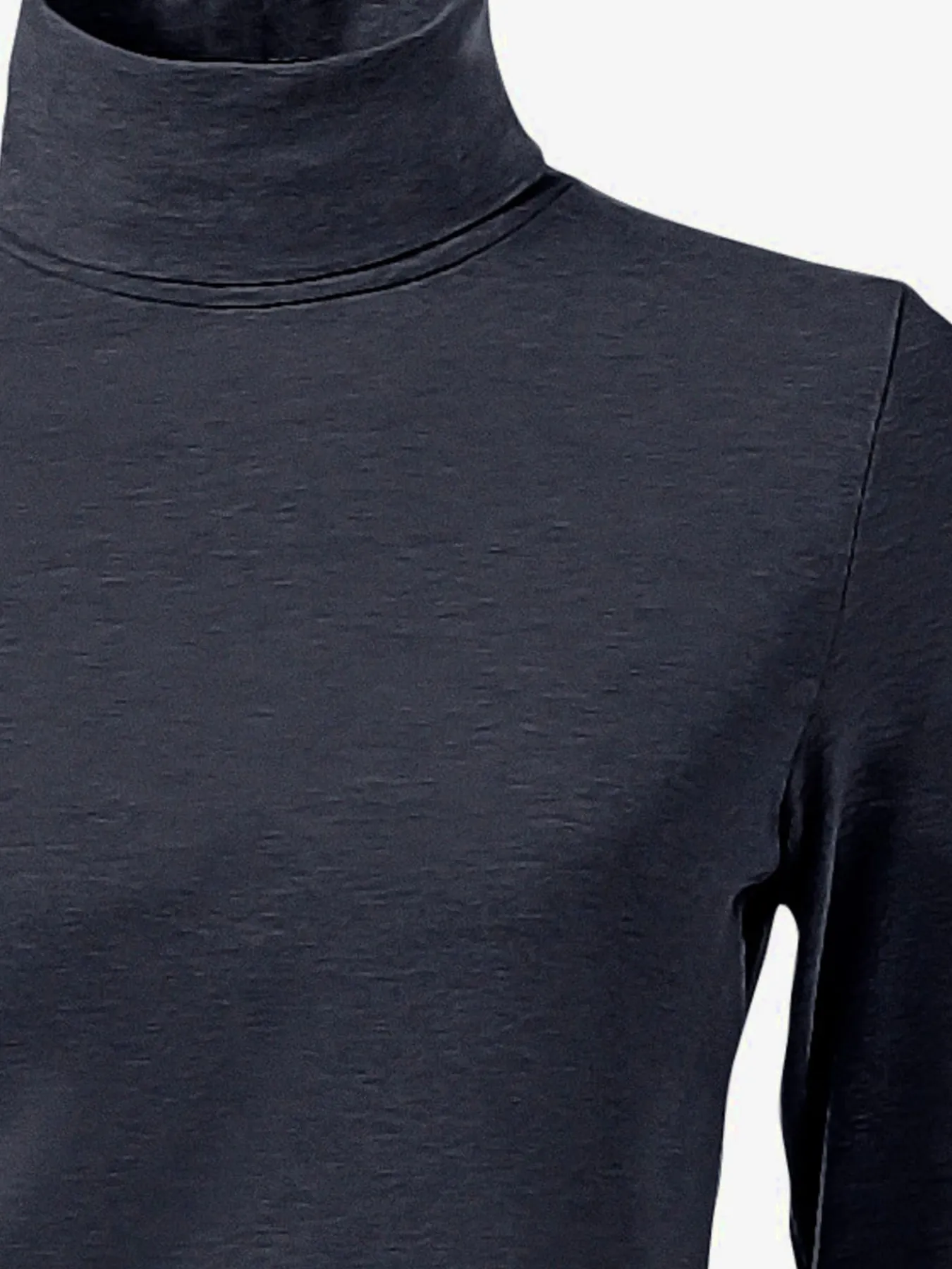 T-shirt à col roulé basique incontournable avec col roulé