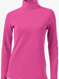 T-shirt à col roulé basique incontournable avec col roulé
