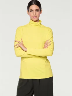 T-shirt à col roulé basique incontournable avec col roulé