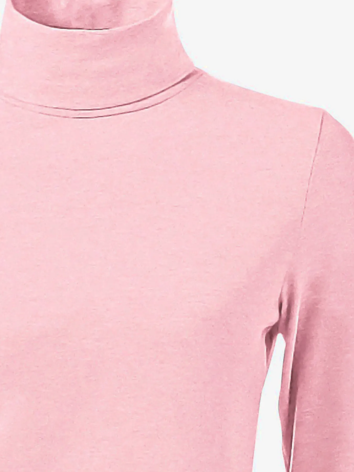 T-shirt à col roulé basique incontournable avec col roulé